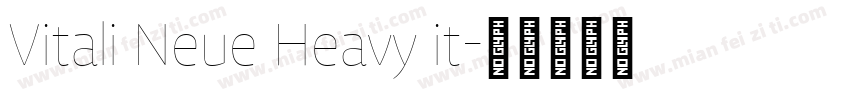 Vitali Neue Heavy it字体转换